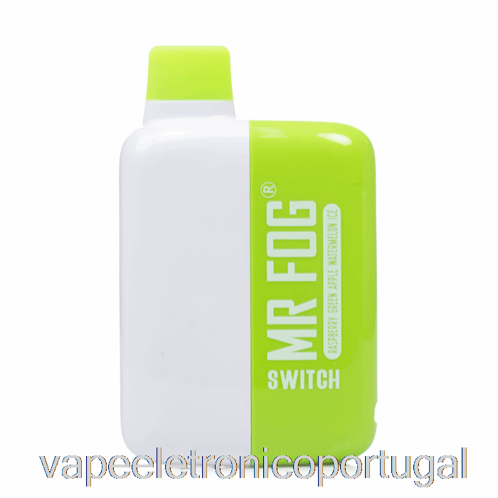 Vape Eletrônico Mr. Fog Switch 5500 Descartável Maçã Verde Framboesa Melancia Gelo